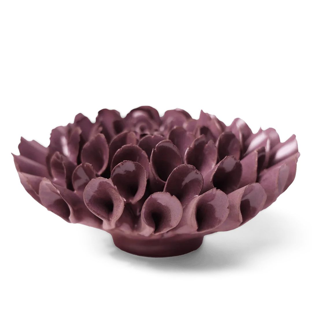 Cornel Dahlia Ceramic Flower – Violet Blue – 5.5″x2.5″